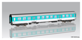 Piko 28006 - Halberstadt middeningangsrijtuig 2e klas van de DB AG, tijdperk V (HO)