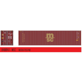 PT Trains 840014.1 -40ft. Highcube Container "MSC" (HO)