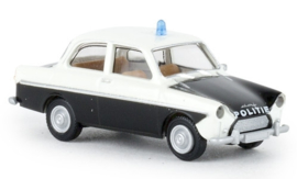 Brekina 27720 - DAF 600, wit/zwart, Politie, 1960 (NL) (HO)