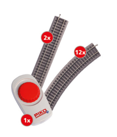 Piko 57032 - Start set kids, BR 218 met 2 goederenwagons (HO|DC)