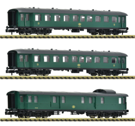 Fleischmann 6260054 - NMBS/SNCB, 3-delige set personenrijtuigen (N|DC)
