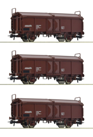 Roco 66178 - ÖBB, 3-dlg. set schuifdakwagens Tms (HO|DC)