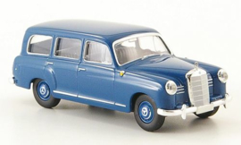 Brekina Starmada 13451 - Mercedes 180 Kombi (W120), blauw, 1955, zonder omkarton (HO)