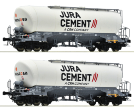 Roco 6600191 - Jura Cement/Wascosa, 2-dlg. set silowagens (HO|DC)