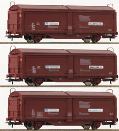 Roco 76169 - SJ, 3-dlg. set schuifwandwagens Tbis (HO|DC)