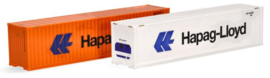 Herpa 76449.006 - Container set 2x 40ft. Hapag Lloyd (HO)