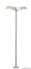 Viessmann 6097 - Straatlantaarn modern, dubbel, 2 LED's wit (HO)