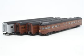 N | Kato 106-1504 - 4-Car Corrugated Passenger Coach Set of the Pennsylvania Railroa