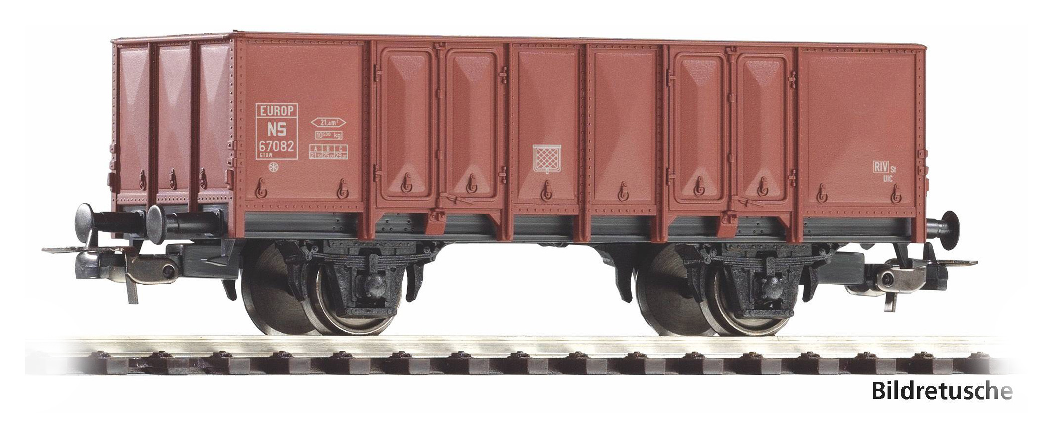 Piko 54345 - Hogeboordwagen type GTOW 67082 van de NS (HO)