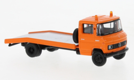 Brekina 36730 - Mercedes L 608 D sleepwagen, oranje/zwart, 1968 (HO)