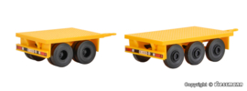 Kibri 13050 - Gewichtsaanhangwagen voor mobiele kranen, 2 stuks (HO)