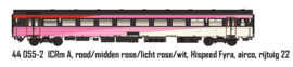 LS Models 44055.2 - NS, ICRm A, rood/midden rose/licht rose/wit, Hispeed Fyra, airco, rijtuig 22  (HO)