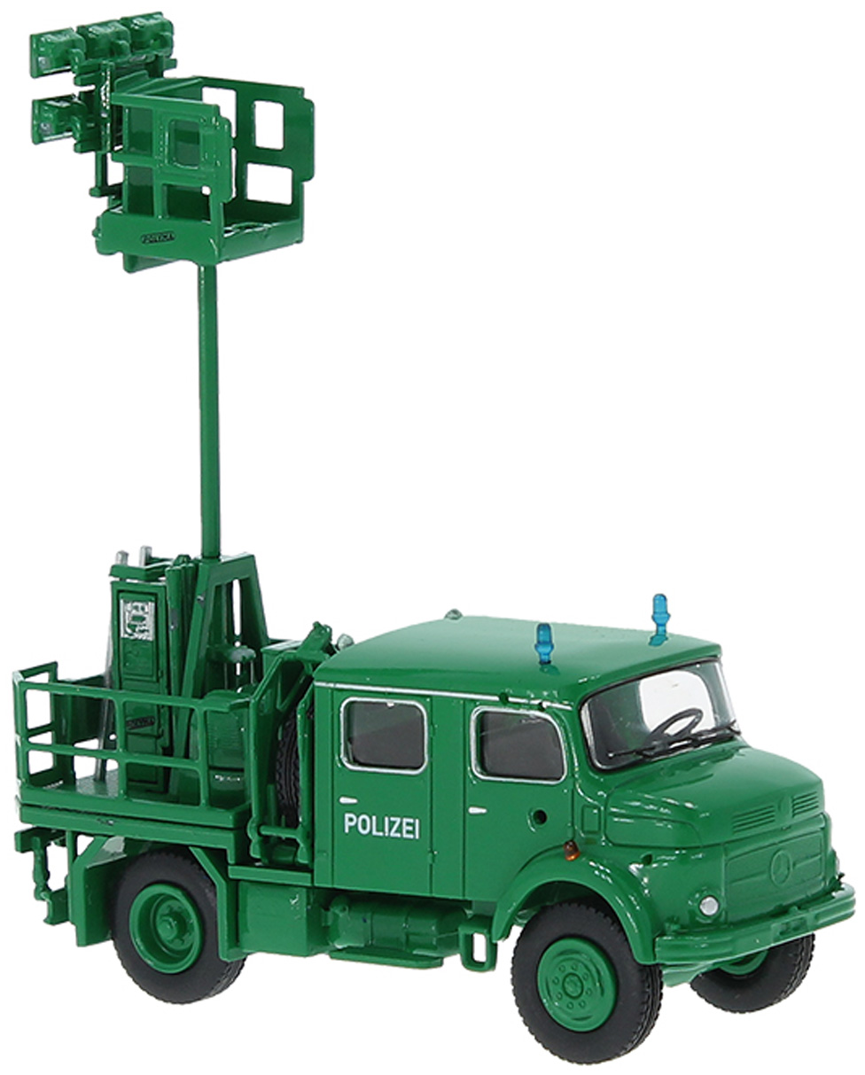 Brekina 47190 - MB LA 911 politie lichtmast voertuig