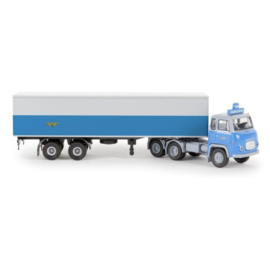 Brekina 85185 - Scania LB 76 trekker/oplegger "Norges Statsbaner" (HO)