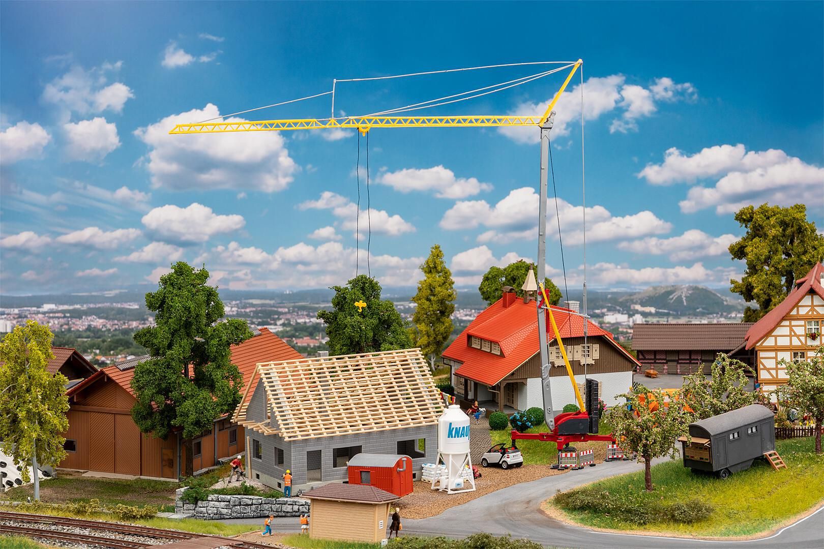 Faller 130658 - Huis in aanbouw met kraan