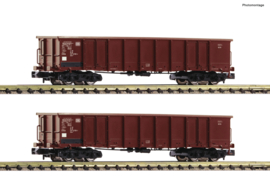 Fleischmann 830250 - DB, 2-delige set open goederenwagens (N)
