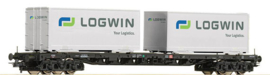 Roco 66583  - DB AG, containerwagen Sgns (HO|DC)
