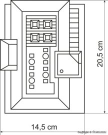 Vollmer 43656 - Discotheek met LED verlichting (HO)