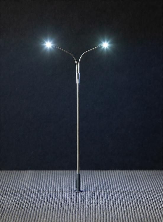 Faller 180201 - Dubbele lantaarnpaal Led (HO)