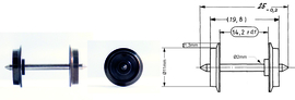 Fleischmann  00534009 - DC standaard wiel (HO)