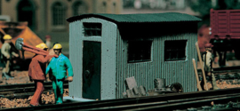 Vollmer 45743 - gegolfde ijzeren hut (HO)