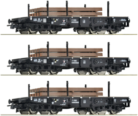 Roco 6600016 - 3 stuks Set vrachtwagens van de NS (HO|DC)
