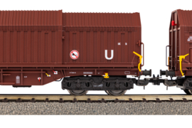 Piko 58293 - DB Cargo, 2-delige set telescoopwagens (HO|DC)