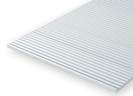 Evergreen 2020 - .020" (0.5 mm) OPAQUE WHITE POLYSTYRENE N SCALE FREIGHT CAR SIDING
