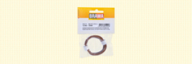 Brawa 32404 - Flexibel Decoderdraad, 0,05 mm², 10mtr, bruin