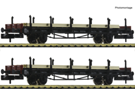 Fleischmann 823607 - DRB, 2-delige set railtransportwagens (N)