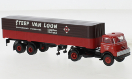 Brekina 85228 - DAF DO 2000 oplegger - trekker, Steef v. Loon, 1957 (HO)