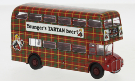 Brekina 61107 - AEC Routemaster, Younger´s Tartan beer, 1960 (HO)