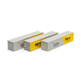 Athearn ATH 16391 - Athearn 40' Low Cube Container, EASU #1 (3) (HO)