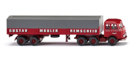 Wiking 048804 - MB LPS333 met oplegger "Spedition Gustav Mäuler" (HO)