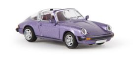 Brekina 16355 - Porsche 911 Targa G-Reihe, blackberry-metallic (HO)