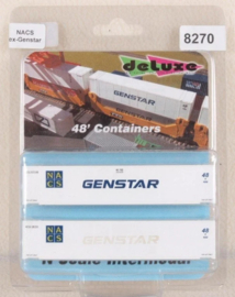 De Luxe 8270 - set containers NACS ex Genstar (N)