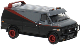 Brekina 18250 - GMC Vandura, zwart/rood 1983 (HO)