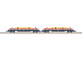 Märklin 82580 - DB AG, set platte wagens (Z)