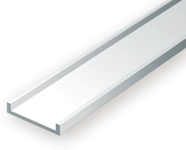 Evergreen 268 - .312" (7.9mm) OPAQUE WHITE POLYSTYRENE CHANNEL