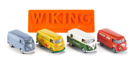 Wiking 217001 - VW, geschenkverpakking met 4 VW T1 (HO)