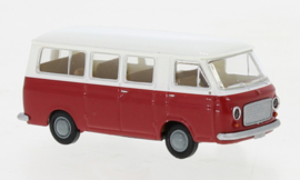 Brekina 34416 - Fiat 238 bus, rood/wit (HO)