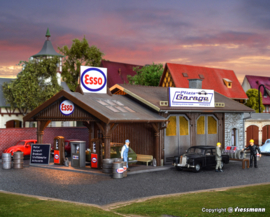 Vollmer 45599 - Werkplaats Pfizis, garage met tankstation (HO)