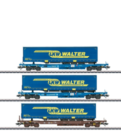 Märklin 47120 - Diverse, set diepladers LKW Walter (HO)