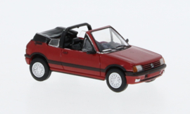 PCX87 870501 - Peugeot 205 Cabriolet, rood 1986 (HO)