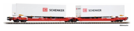 Piko 24626 - Zakwagen serie T3000e met 2 "DB Schenker" aanhangwagens van de DB AG, tijdperk VI (HO|DC)
