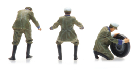 Artitec 10.398 - ANWB wegenwacht motorfiets zijspan met figuren, bouwpakket (HO)