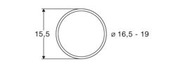 Roco 40072 - DC antislipband 16,5-19,0 mm, 10 stuks (HO)