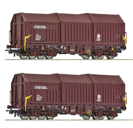 Roco 6600132 - 2 stuks Set: Telescoopwagen type Shimmns van de ÖBB (HO|DC)
