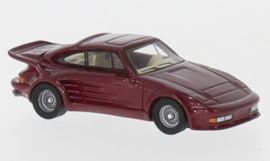 BoS-Models 87655 -Porsche 911 Turbo Gemballa Avalanche, metallic-rood 1986 (HO)