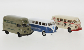 Brekina 90494 - Set met 3 Zuid-Amerikaanse VW T1 modellen (HO)